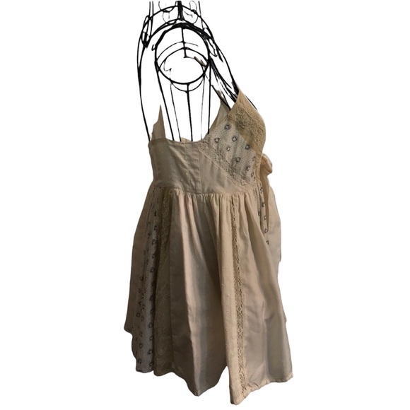 Anthropologie Lithe Silk Bow V-Neck Sleeveless Boho blouse - Picture 8 of 10